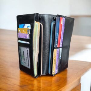 premium leather mobile wallet & multipurpose card holder