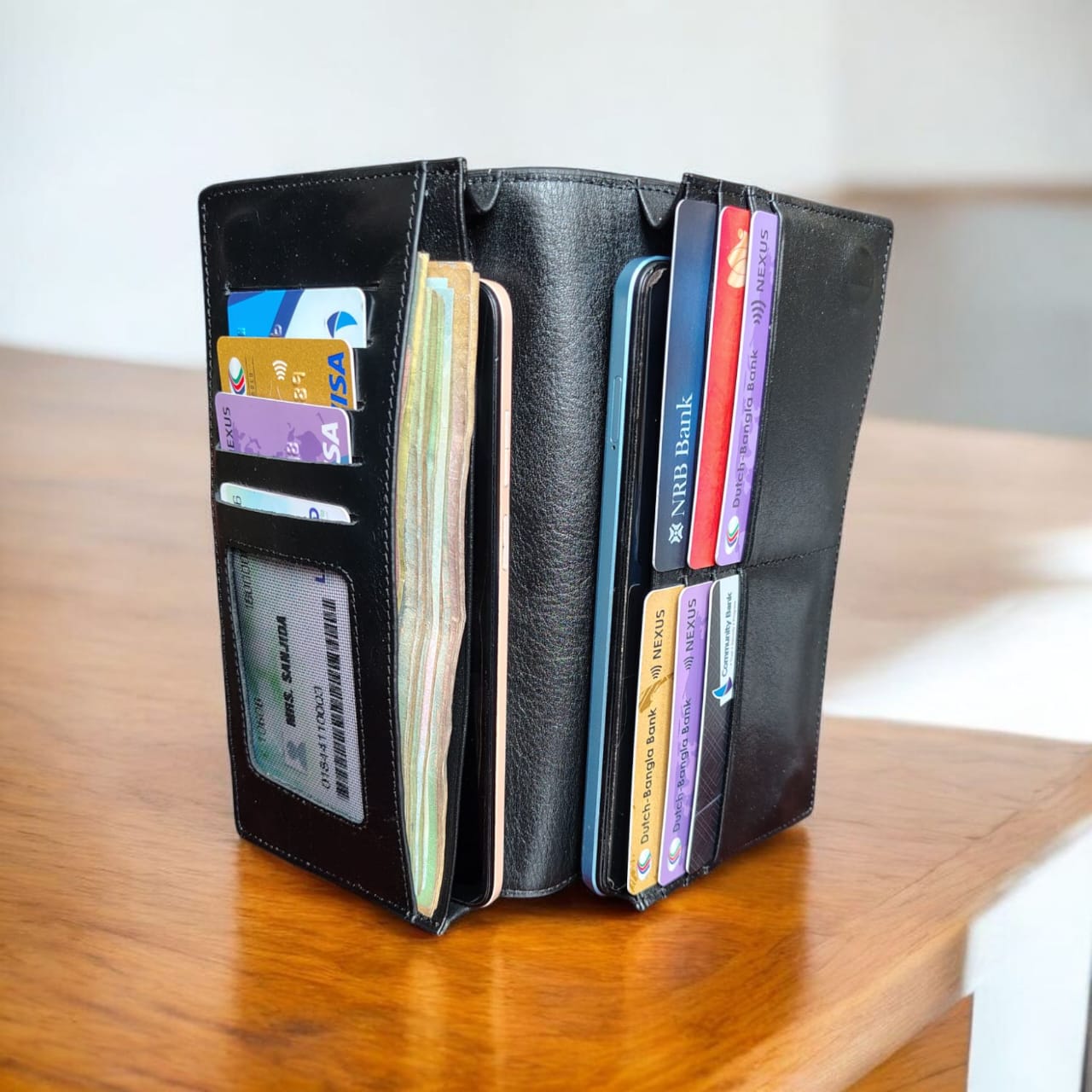 premium leather mobile wallet & multipurpose card holder premium leather mobile wallet & multipurpose card holder