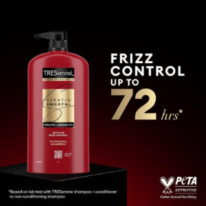 tresemmé keratin indian smooth+ professional shampoo with keratin & argan oil – frizz control up to 72 hours – 1l ব্র্যান্ড