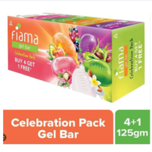 Fiama Gel Bar Soap Celebration Pack - 125g x 5