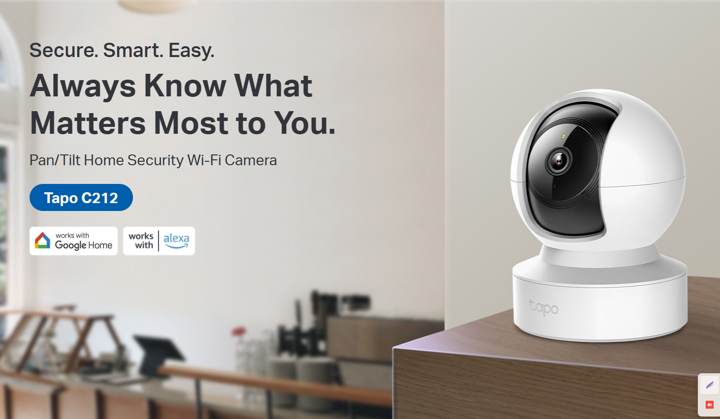 Tapo C212 Pan/Tilt Wi-Fi Security Camera - Image 2