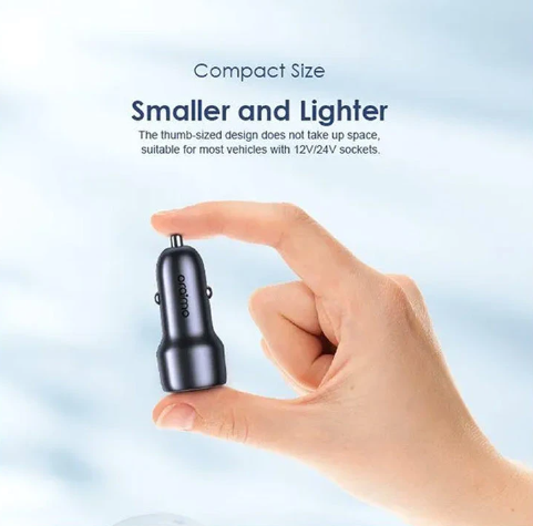 Oraimo Bullet 48 48W Dual Port Fast Car Charger OCC-73D - Image 2