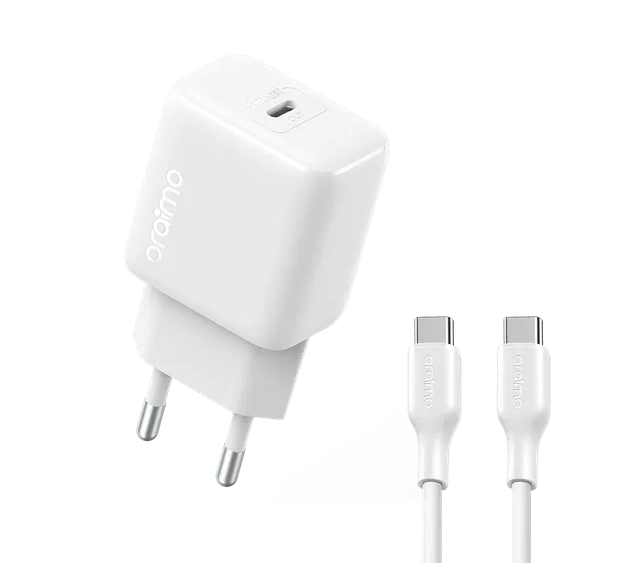 oraimo PowerCube 202 EU Type 20W Compatible Charger With Cable