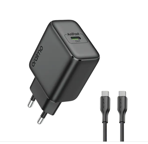 oraimo PowerGaN 251 25W GaN Fast Mini Charger Set With Cable