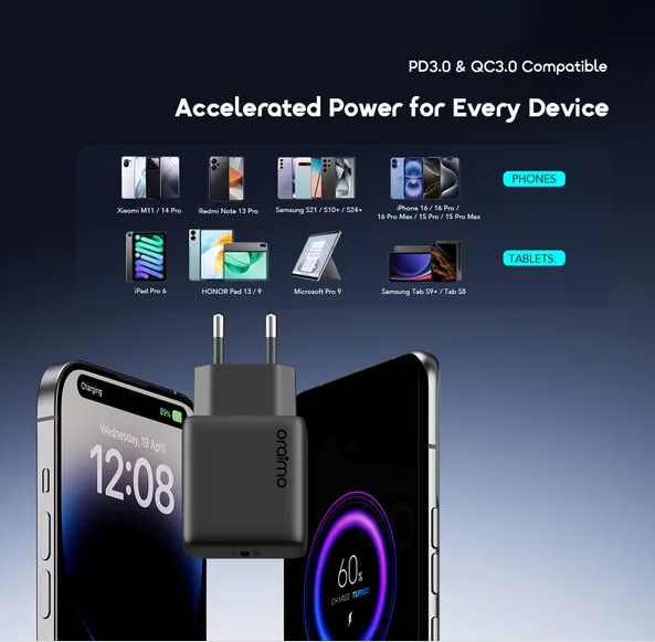 oraimo PowerGaN 251 25W GaN Fast Mini Charger Set With Cable - Image 5