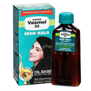 Super Vasmol 33 Hair Oil Kesh Kala Black Color - 100ml (Indian)